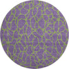 Piper Looms Mayfield Geometric AMF1023 Purple Machine Washable Area Rug Round Main Image