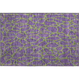 Piper Looms Mayfield Geometric AMF1023 Purple Machine Washable Area Rug Scatter Main Image