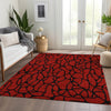 Piper Looms Mayfield Geometric AMF1023 Red Machine Washable Area Rug Lifestyle Image Feature