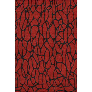 Piper Looms Mayfield Geometric AMF1023 Red Machine Washable Area Rug main image