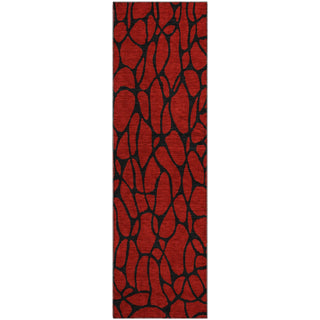 Piper Looms Mayfield Geometric AMF1023 Red Machine Washable Area Rug Runner Main Image