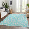 Piper Looms Mayfield Geometric AMF1024 Aqua Machine Washable Area Rug Lifestyle Image Feature