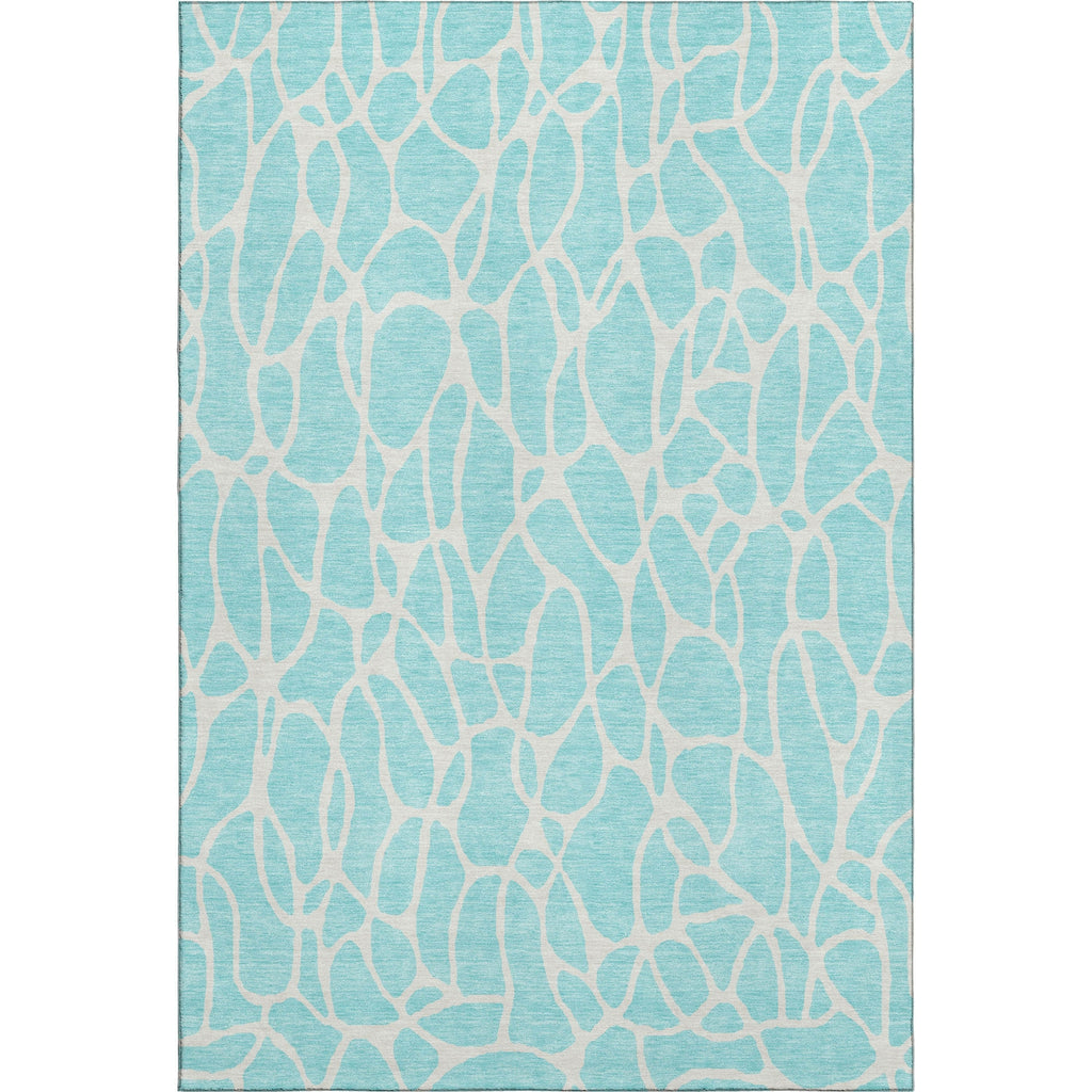 Piper Looms Mayfield Geometric AMF1024 Aqua Machine Washable Area Rug main image