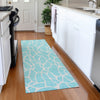 Piper Looms Mayfield Geometric AMF1024 Aqua Machine Washable Area Rug Runner Lifestyle Image Feature