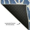Piper Looms Mayfield Geometric AMF1024 Blue Machine Washable Area Rug Backing Image