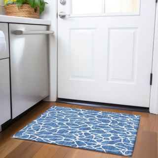 Piper Looms Mayfield Geometric AMF1024 Blue Machine Washable Area Rug Scatter Lifestyle Image Feature