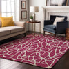 Piper Looms Mayfield Geometric AMF1024 Blush Machine Washable Area Rug Lifestyle Image Feature