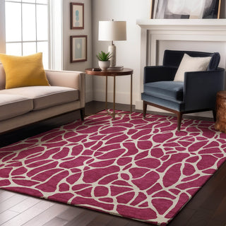 Piper Looms Mayfield Geometric AMF1024 Blush Machine Washable Area Rug Lifestyle Image Feature
