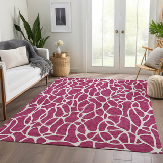 Piper Looms Mayfield Geometric AMF1024 Blush Machine Washable Area Rug Lifestyle Image Feature