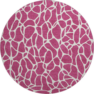 Piper Looms Mayfield Geometric AMF1024 Blush Machine Washable Area Rug Round Main Image