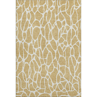 Piper Looms Mayfield Geometric AMF1024 Gold Machine Washable Area Rug main image