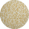Piper Looms Mayfield Geometric AMF1024 Gold Machine Washable Area Rug Round Main Image