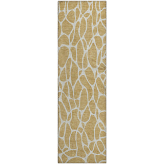 Piper Looms Mayfield Geometric AMF1024 Gold Machine Washable Area Rug Runner Main Image