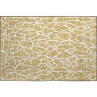 Piper Looms Mayfield Geometric AMF1024 Gold Machine Washable Area Rug Scatter Main Image