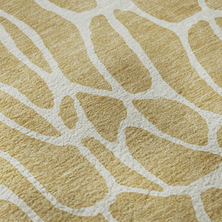 Piper Looms Mayfield Geometric AMF1024 Gold Machine Washable Area Rug Swatch Image
