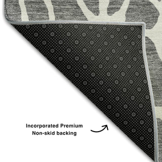 Piper Looms Mayfield Geometric AMF1024 Gray Machine Washable Area Rug Backing Image