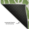 Piper Looms Mayfield Geometric AMF1024 Green Machine Washable Area Rug Backing Image