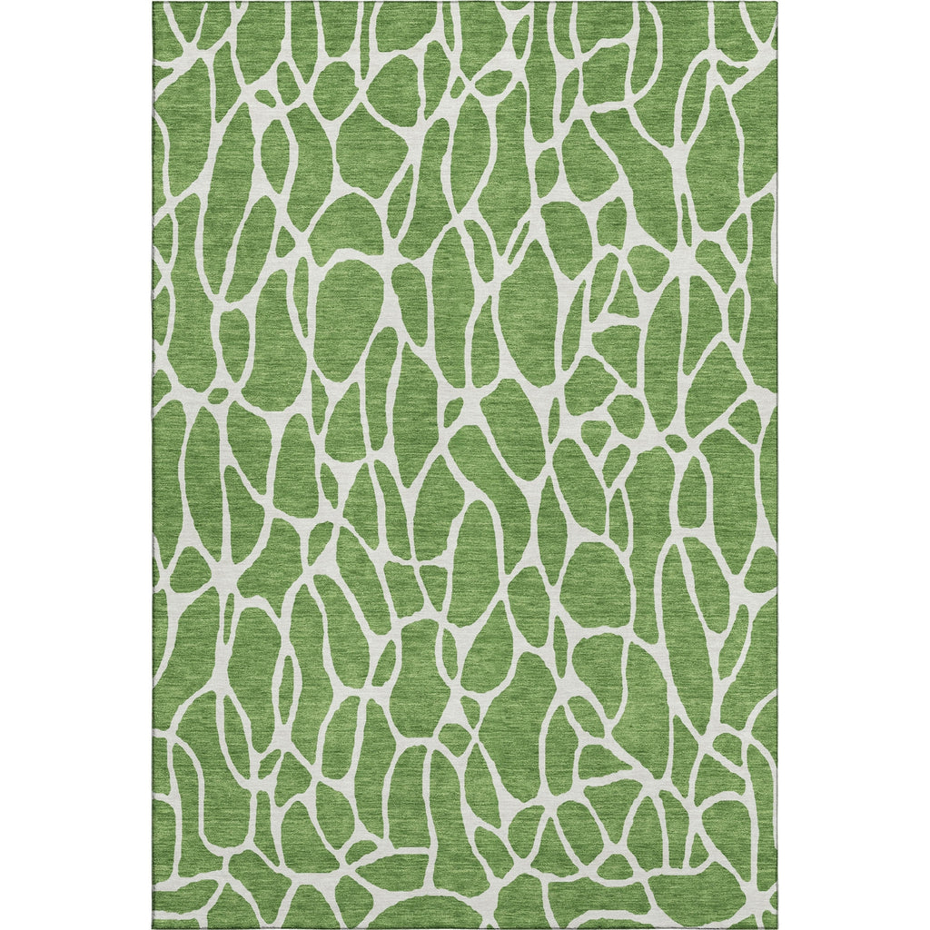 Piper Looms Mayfield Geometric AMF1024 Green Machine Washable Area Rug main image