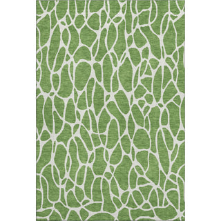 Piper Looms Mayfield Geometric AMF1024 Green Machine Washable Area Rug main image
