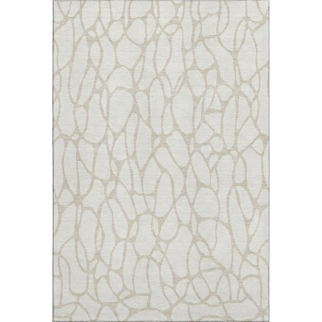 Piper Looms Mayfield Geometric AMF1024 Ivory Machine Washable Area Rug main image