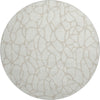 Piper Looms Mayfield Geometric AMF1024 Ivory Machine Washable Area Rug Round Main Image