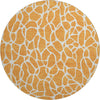Piper Looms Mayfield Geometric AMF1024 Orange Machine Washable Area Rug Round Main Image