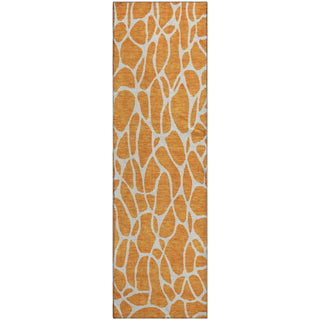 Piper Looms Mayfield Geometric AMF1024 Orange Machine Washable Area Rug Runner Main Image