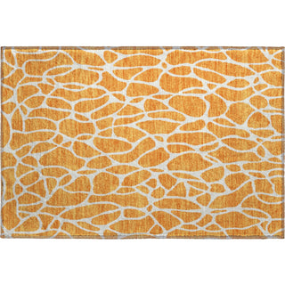 Piper Looms Mayfield Geometric AMF1024 Orange Machine Washable Area Rug Scatter Main Image