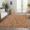 Piper Looms Mayfield Geometric AMF1024 Paprika Machine Washable Area Rug Lifestyle Image Feature