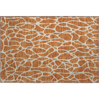 Piper Looms Mayfield Geometric AMF1024 Paprika Machine Washable Area Rug Scatter Main Image