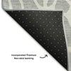 Piper Looms Mayfield Geometric AMF1024 Silver Machine Washable Area Rug Backing Image