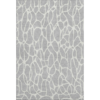 Piper Looms Mayfield Geometric AMF1024 Silver Machine Washable Area Rug main image
