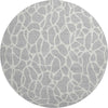 Piper Looms Mayfield Geometric AMF1024 Silver Machine Washable Area Rug Round Main Image