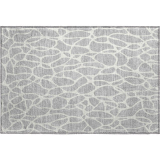 Piper Looms Mayfield Geometric AMF1024 Silver Machine Washable Area Rug Scatter Main Image