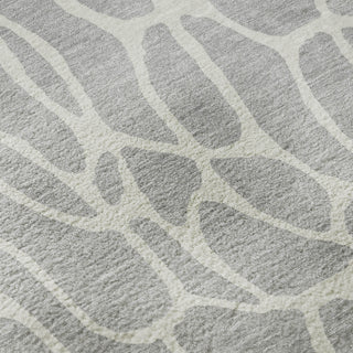 Piper Looms Mayfield Geometric AMF1024 Silver Machine Washable Area Rug Swatch Image