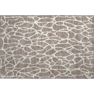 Piper Looms Mayfield Geometric AMF1024 Taupe Machine Washable Area Rug Scatter Main Image