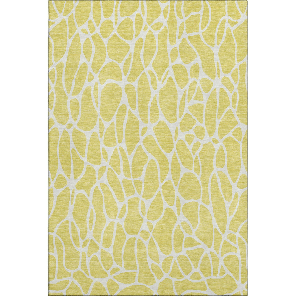 Piper Looms Mayfield Geometric AMF1024 Yellow Machine Washable Area Rug main image