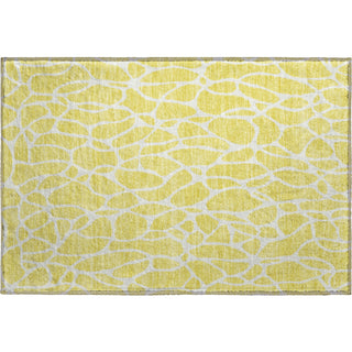 Piper Looms Mayfield Geometric AMF1024 Yellow Machine Washable Area Rug Scatter Main Image