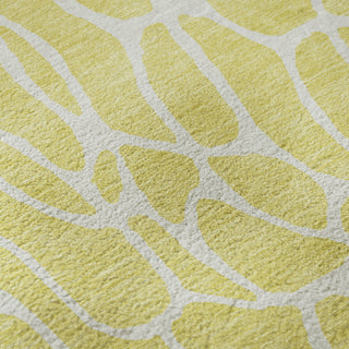 Piper Looms Mayfield Geometric AMF1024 Yellow Machine Washable Area Rug Swatch Image