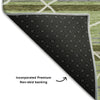 Piper Looms Mayfield Stripes AMF1025 Aloe Machine Washable Area Rug Backing Image