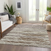 Piper Looms Mayfield Stripes AMF1025 Beige Machine Washable Area Rug Lifestyle Image Feature