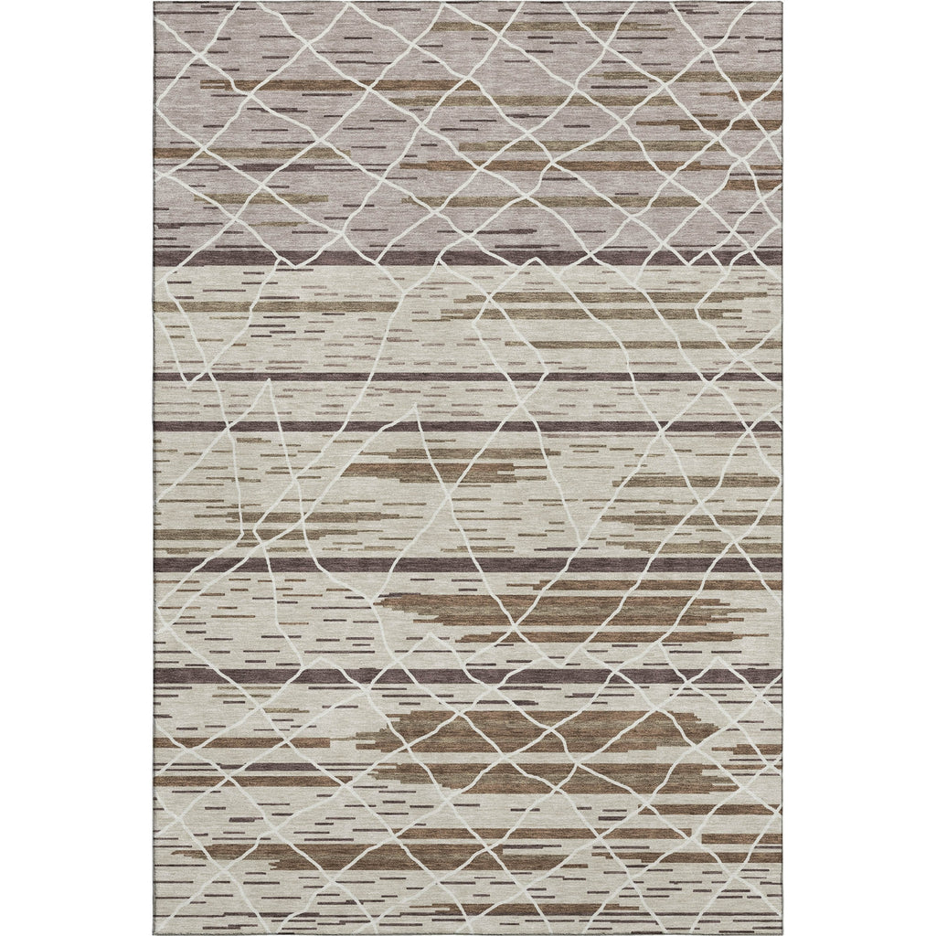 Piper Looms Mayfield Stripes AMF1025 Beige Machine Washable Area Rug main image