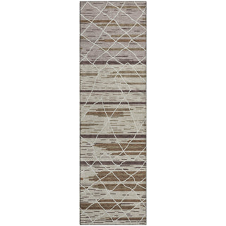 Piper Looms Mayfield Stripes AMF1025 Beige Machine Washable Area Rug Runner Main Image