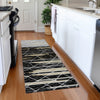Piper Looms Mayfield Stripes AMF1025 Black Machine Washable Area Rug Runner Lifestyle Image Feature