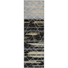 Piper Looms Mayfield Stripes AMF1025 Black Machine Washable Area Rug Runner Main Image