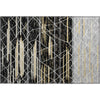 Piper Looms Mayfield Stripes AMF1025 Black Machine Washable Area Rug Scatter Main Image