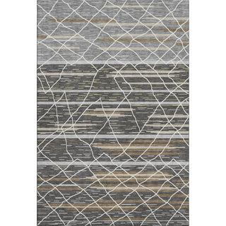 Piper Looms Mayfield Stripes AMF1025 Charcoal Machine Washable Area Rug main image