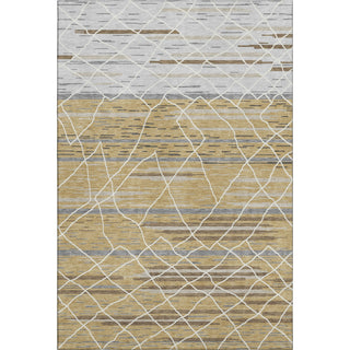 Piper Looms Mayfield Stripes AMF1025 Gold Machine Washable Area Rug main image