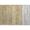 Piper Looms Mayfield Stripes AMF1025 Gold Machine Washable Area Rug Scatter Main Image