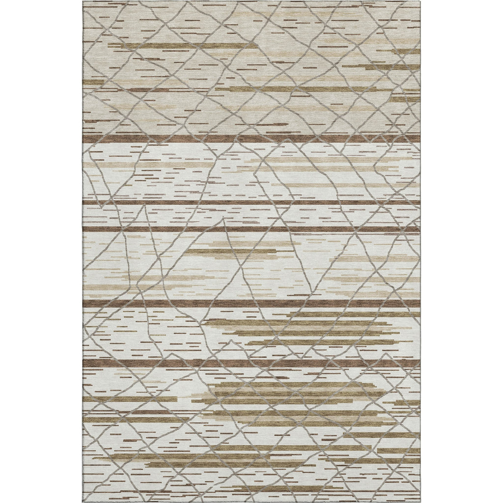 Piper Looms Mayfield Stripes AMF1025 Ivory Machine Washable Area Rug main image